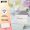 Better Office Products 100 Pack Gold Metallic Border Place Cards, 2in. x 3.5in. Folded Table Tent Cards, 100PK 64646 - alternate 6